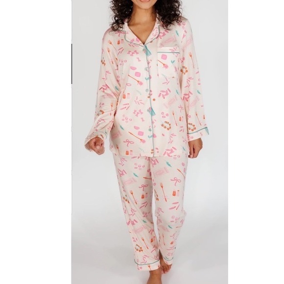 In My Sundays Other - In My Sundays Pasta La Vista Pajama Set Pink XL New With Tags
